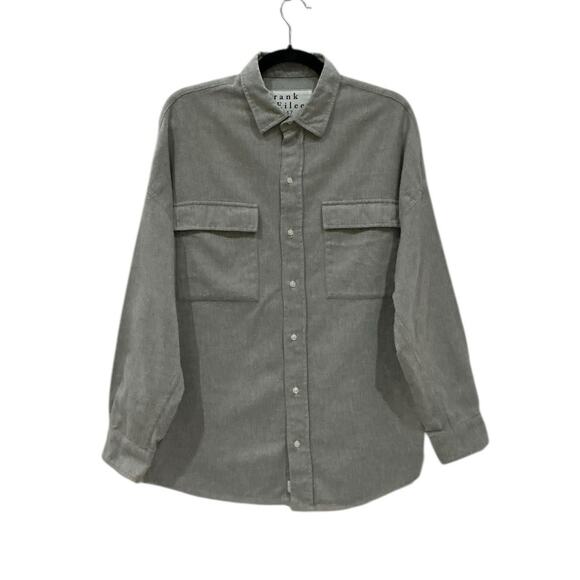 Frank & Eileen McLoughlin Gray Melange Utility Shirt Size XS/S Fireside Flannel - Picture 4 of 16
